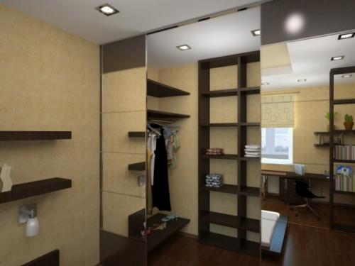 Как создать гардеробную в однокомнатной квартире? 16