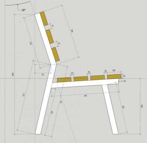 Где можно найти чертежи скамеек из профильной трубы с размерами. Скамейки из металла и дерева