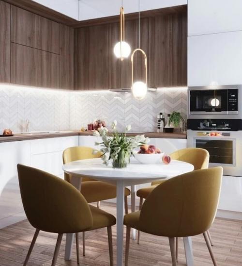 Колер цвета для стен кухни. Рекомендации дизайнеров 29