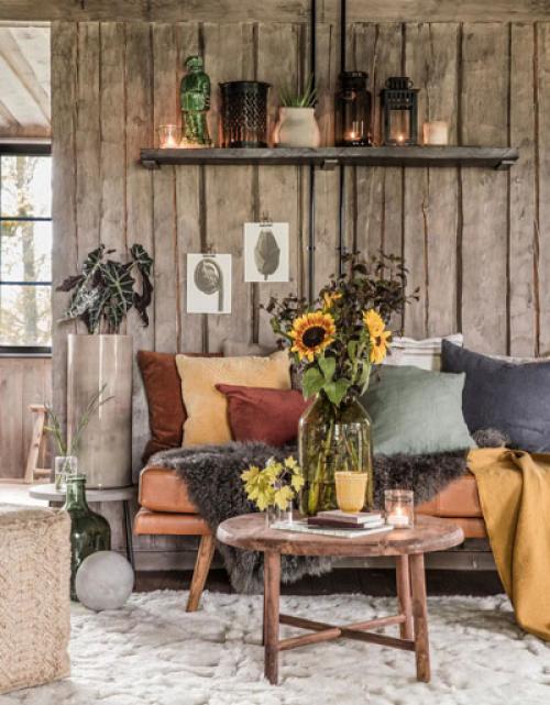 Украшение комнаты к осени. Как украсить дом осенью: 50 идей