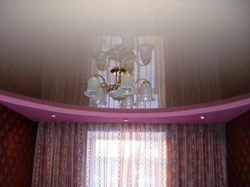 Шторы под натяжной потолок — особенности оформления и подбора штор для интерьеров (135 фото)