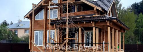 Как выбрать подходящий дизайн для дома из бруса на этап.  Главные тенденции в дизайне загородных домов из бруса на 2025 год