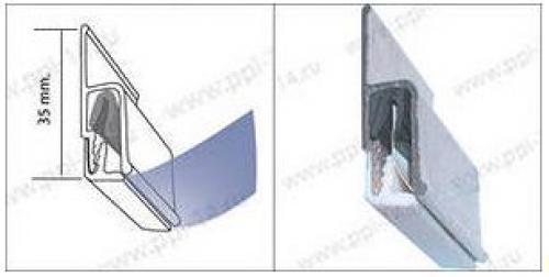 Крепление натяжного потолка к потолку. Гарпунная система