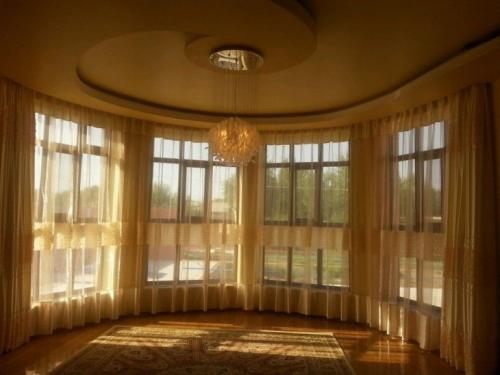 Потолочные шторы: 140 фото моделей с традиционным крепления штор