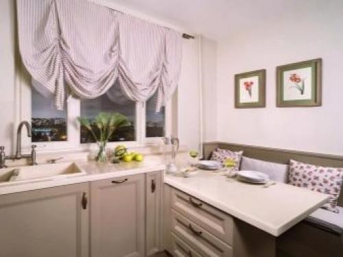 Шторы для кухни на потолочный карниз. Занавески на кухню на потолочный карниз 07 Шторы для кухни на потолочный карниз. Занавески на кухню на потолочный карниз 07