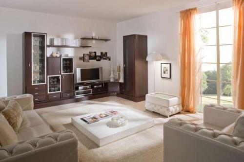 Стенки в гостиную с угловым шкафом. Общие характеристики