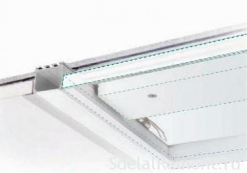 Профиль для парящего потолка из гипсокартона. Установка парящей линии с применением профессионального оборудования