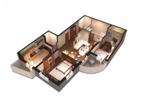 Дизайн 3-х комнатной квартиры. Трехкомнатная квартира: планировка и правильное использование пространства. Выбор материалов отделки, мебели и света (фото + видео)