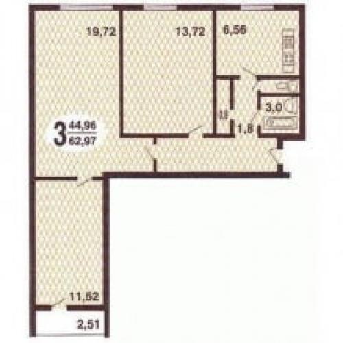 Дизайн 3-х комнатной квартиры. Трехкомнатная квартира: планировка и правильное использование пространства. Выбор материалов отделки, мебели и света (фото + видео) 34 Дизайн 3-х комнатной квартиры. Трехкомнатная квартира: планировка и правильное использование пространства. Выбор материалов отделки, мебели и света (фото + видео) 34