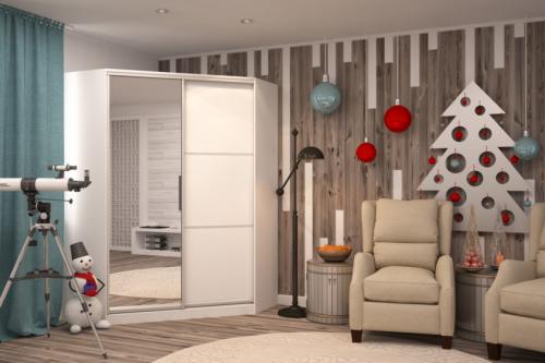 Зеркальный угловой шкаф купе в гостиную. Угловые шкафы-купе для разных комнат