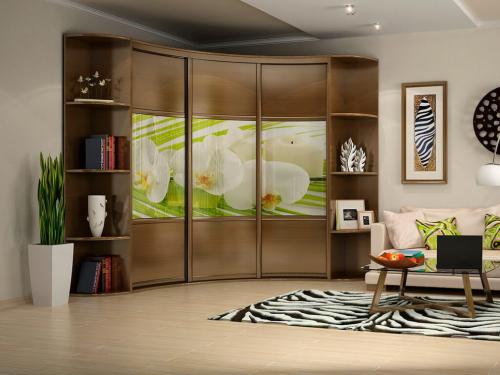 Угловой шкаф в гостиную в современном стиле. Плюсы и минусы углового шкафа в зале