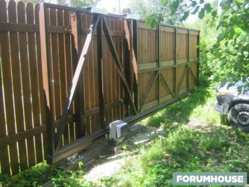 Примеры ворот откатных. Откатные ворота: важные лайфхаки