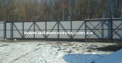 Примеры ворот откатных. Откатные ворота: важные лайфхаки 16