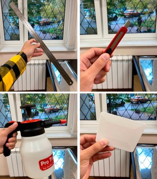 Как обработать края окон, чтобы защитная пленка лучше держалась. Как правильно самому наклеить солнцезащитную пленку для окон