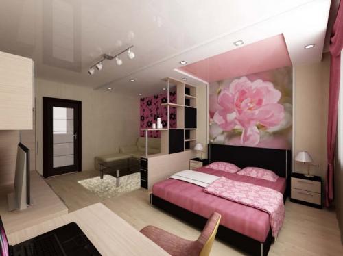 Дизайн однокомнатной квартиры студии 33 кв м. Однокомнатная квартира 33 кв.м.: правила и идеи дизайна на фото