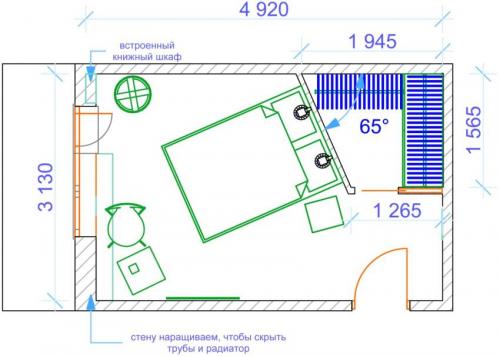 Планировка гардеробной комнаты 1,8. Гардеробная комната: планировка с размерами угловых конструкций