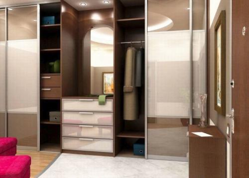 Как отгородить гардеробную в прихожей. Гардеробная комната и модные идеи планировки в прихожей