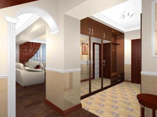 Гардеробная в прихожей однокомнатной квартиры. Прихожая с гардеробной: правила оформления и планировки гардеробной комнаты (115 фото-идей)