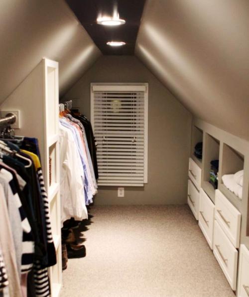 Гардеробная в однокомнатной квартире Вместо кладовки. Особенности гардеробной комнаты в кладовке