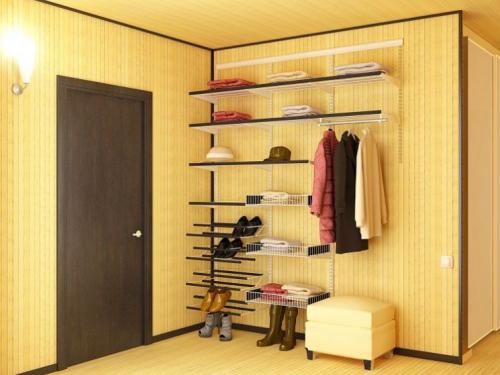 Гардеробная в прихожей однокомнатной квартиры. Прихожая с гардеробной: правила оформления и планировки гардеробной комнаты (115 фото-идей)