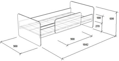 Кровать на одного человека размер. Как подобрать размер кровати, стандарты мебельного производства