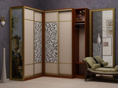 Выбор вида и дизайна углового шкафа-купе для гостиной комнаты. Выбор углового шкафа