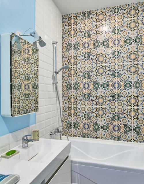 Выбор дизайна совмещенного санузла в хрущевке. Планировка 07