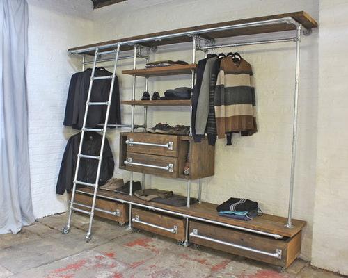 Наполнение гардеробной с размерами. Виды