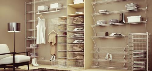 Наполнение гардеробной с размерами. Виды