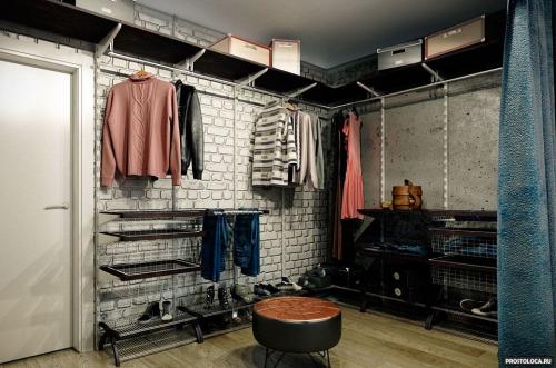 Наполнение гардеробной с размерами. Виды