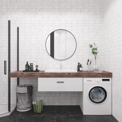 Ремонт раздельного санузла с душевой кабиной.. Не выбиваться из стиля