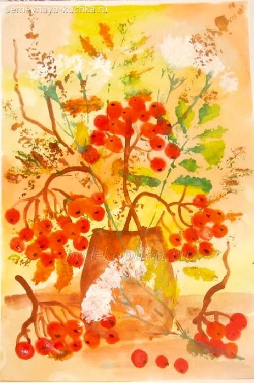 Осенние работы рисунок. Как нарисовать осень АКВАРЕЛЬЮ.