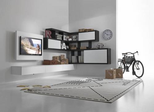 Угловые стенки под телевизор. Конструктивные особенности угловых стенок