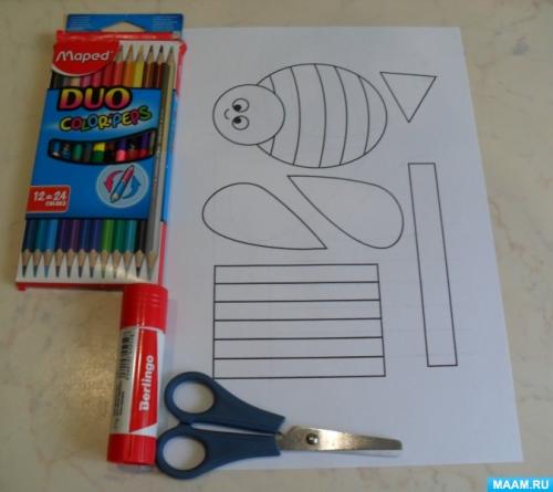 Поделка пчела из бумаги. Мастер-класс по изготовлению поделки-игрушки «Пчёлка» из бумаги