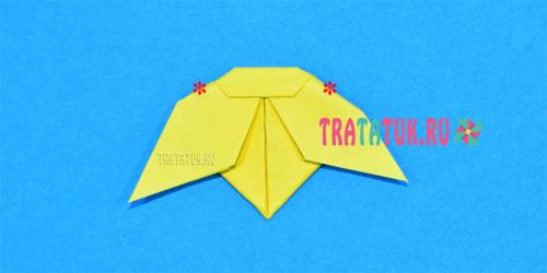 Объемная пчела из бумаги. Оригами пчела: простые пчелки из бумаги для детей