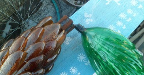 Весёлые пчёлки из пластиковых бутылок своими руками 11