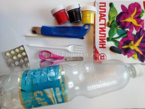 Весёлые пчёлки из пластиковых бутылок своими руками 15