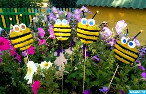 ПЧЕЛКИ из пластиковых бутылочек-первый МК.. Мастер-класс «Забавные пчелки» из пластиковой бутылки