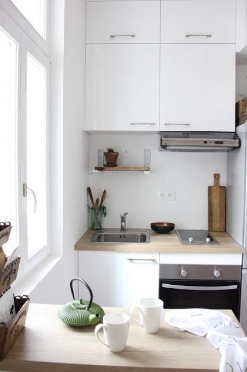 Встроенная кухня для маленькой кухни. 110 лучших идей дизайна маленькой кухни + полный гид по обустройству