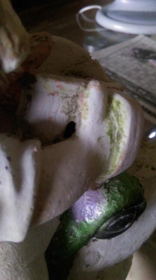 Чем лучше красить гипсовые фигурки. Мастер-класс по реставрации гипсовых фигурок или Дачные зарисовки-5