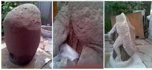 Садовые фигуры из чего лучше. Как сделать садовые фигуры: вырезание из полусухого раствора