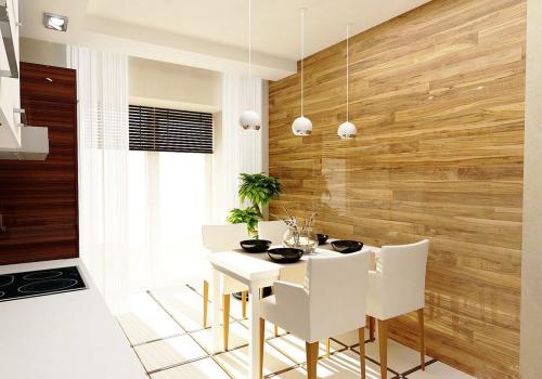 Как ламинат на кухне влияет на эстетику интерьера. На стены