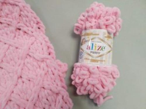 Размеры пледа Ализе Пуффи. Расход пряжи Ализе Пуффи на плед