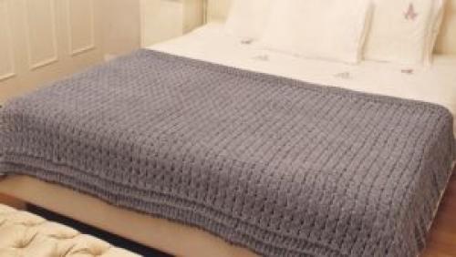 Размеры пледа Ализе Пуффи. Расход пряжи Ализе Пуффи на плед