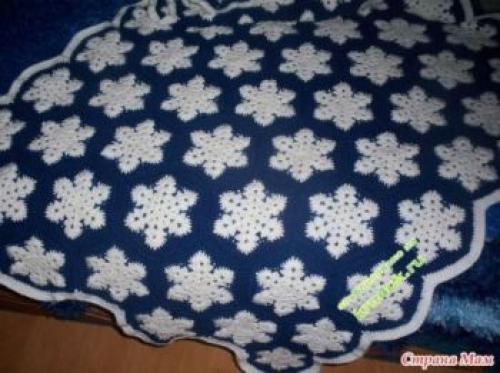 Плед из мотивов крючком. Как связать крючком плед для дома