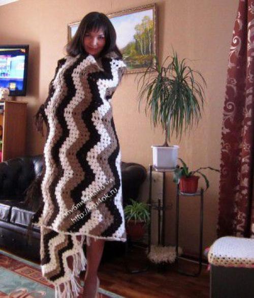 Плед из мотивов крючком. Как связать крючком плед для дома