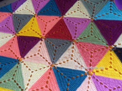 Плед из мотивов крючком. Как связать крючком плед для дома