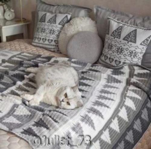 Плед из мотивов крючком. Как связать крючком плед для дома