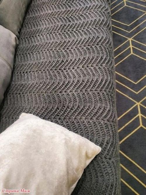 Однотонный плед крючком. Вяжем плед крючком, большая подборка схем и описаний