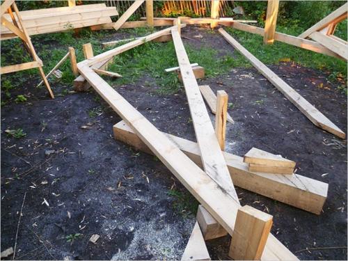 Стропильная система крыши гаража. Двускатная крыша для гаража своими руками